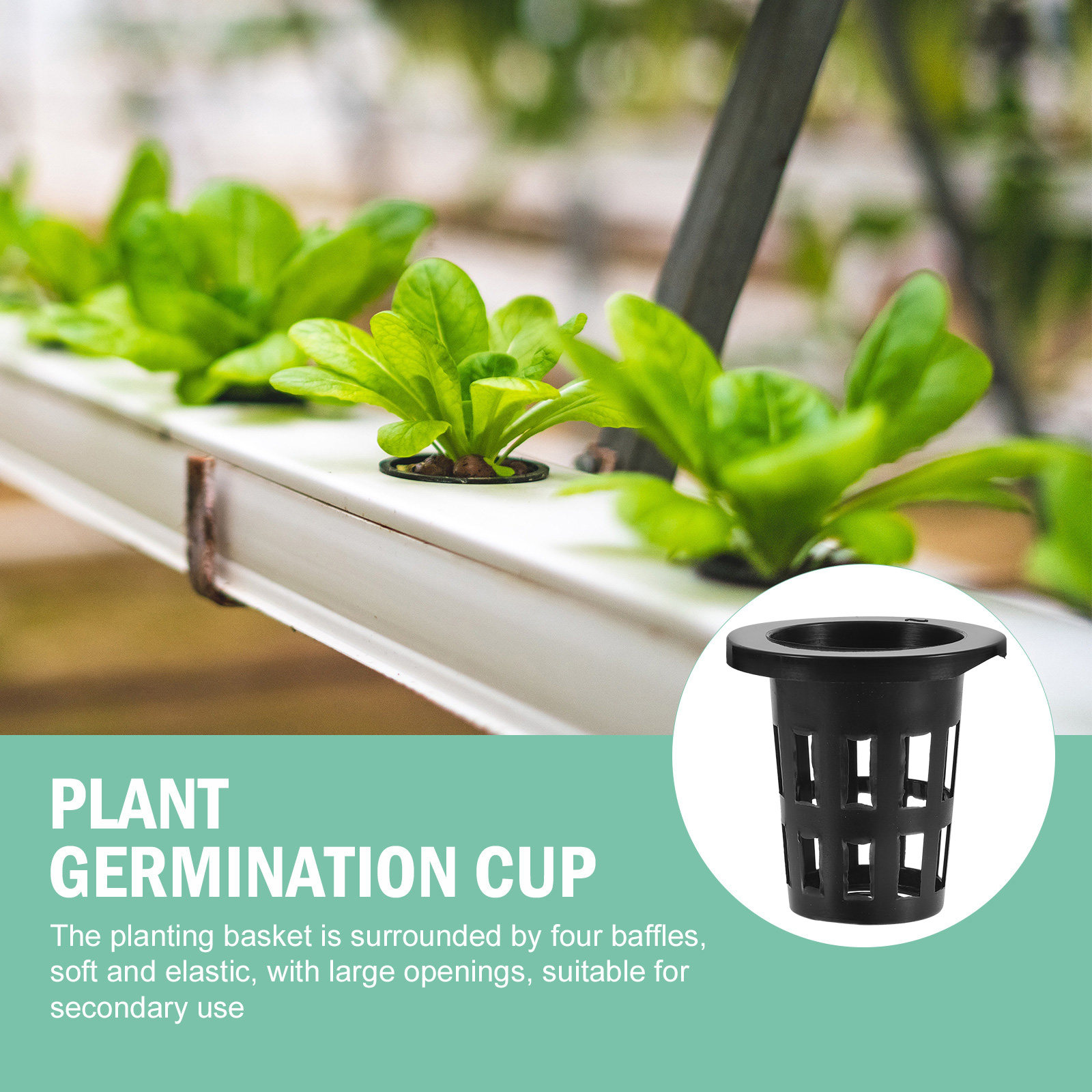 50Pcs Plastic Planting Baskets - Gardening Tools Vegetables 评论和价格