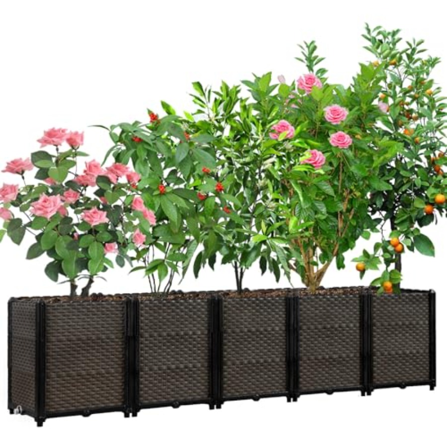 Outdoor self-watering raised p - Self-Watering Planter 评论和价格