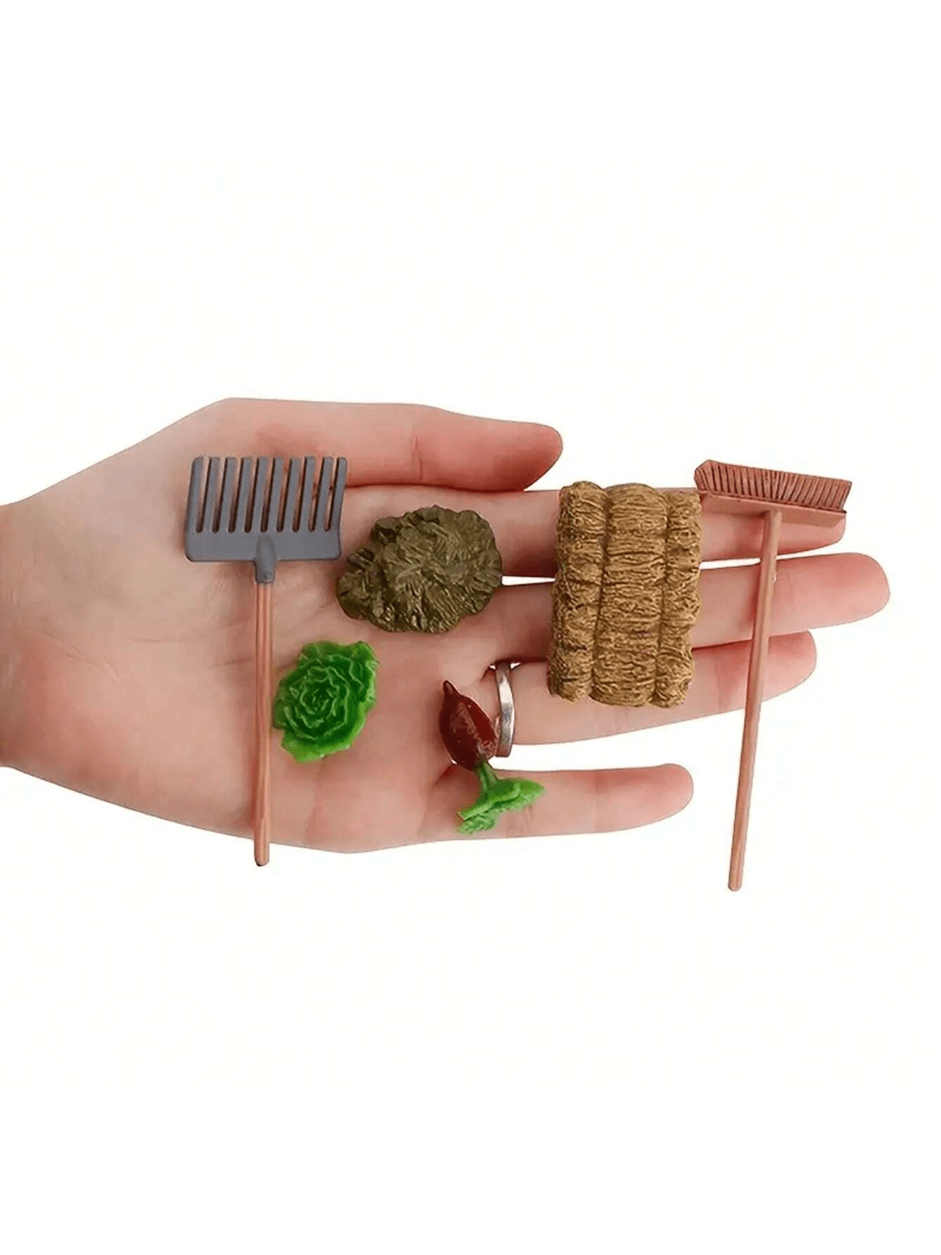 Dollhouse Miniature Farm Tools - Gardening Tools Vegetables 评论和价格