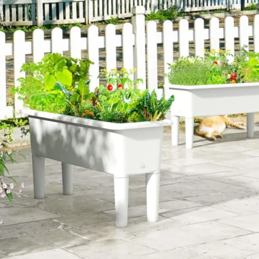 Raised Garden Beds Outdoor Set - Self-Watering Planter 评论和价格
