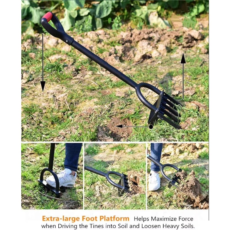 Heavy Duty 5 Tine Pitchfork Ga - Spade Digging Fork 评论和价格